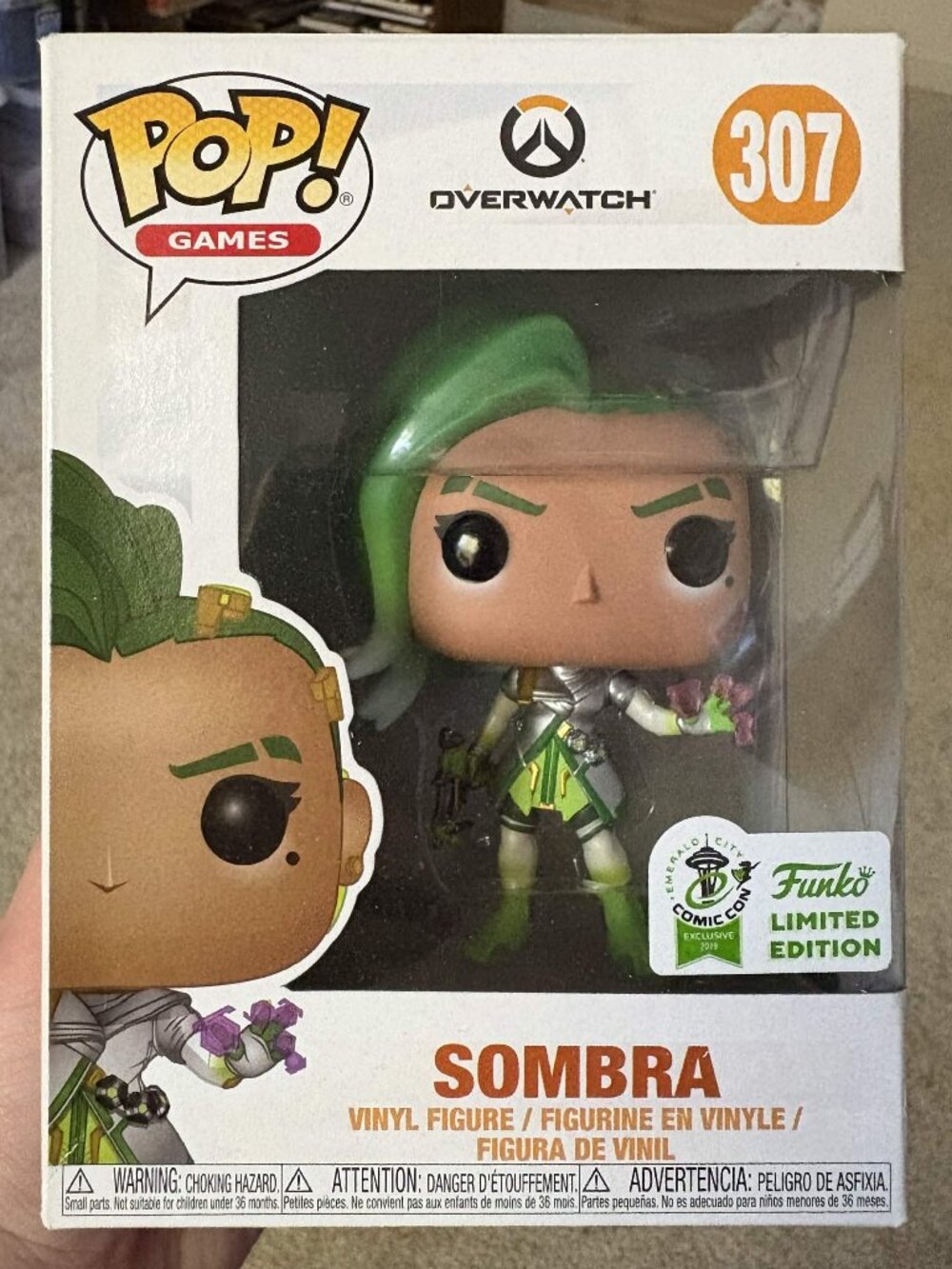 Funko Pop Overwatch Sombra Emerald City Comic Con
